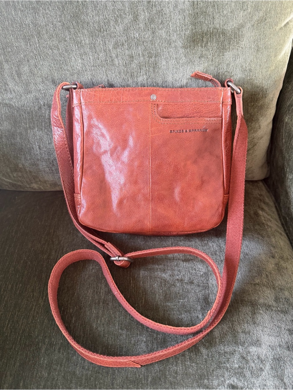 Spikes and Sparrow Leather Crossbody Bag